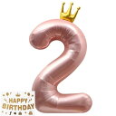 Vthoviwa 100CM バルーンアルミ2 ヘリウムクラウン風船数字バルーン2ピンク 0123456789 誕生日 カーニバル 飾り付け記念日パーティー装飾ピンク2 男女兼用 大きい しじヘリウム