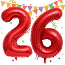 Sekat 数字 バルーン 40インチ レッド ナンバーバルーン 誕生日 風船 バースデー 飾り アルミ風船 ハッピーバースデー 結婚式パーティー 記念日 ウェ...