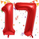 Sekat 数字 バルーン 40インチ レッド ナンバーバルーン 誕生日 風船 バースデー 飾り アルミ風船 ハッピーバースデー 結婚式パーティー 記念日 ウェ...