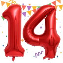 Sekat 数字 バルーン 40インチ レッド ナンバーバルーン 誕生日 風船 バースデー 飾り アルミ風船 ハッピーバースデー 結婚式パーティー 記念日 ウェ...