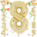 Sekat 数字 バルーン 40インチ メタリック色 ナンバーバルーン 誕生日 風船 バースデー 飾り アルミ風船 ハッピーバースデー 結婚式パーティー 記念日...
