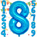 Sekat 数字 バルーン 40インチ ブルー ナンバーバルーン 誕生日 風船 バースデー 飾り アルミ風船 ハッピーバースデー 結婚式パーティー 記念日 ウェ...
