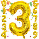 Sekat 数字 バルーン 40インチ ゴールド ナンバーバルーン 誕生日 風船 バースデー 飾り アルミ風船 ハッピーバースデー 結婚式パーティー 記念日 ウ...
