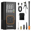 Babaidea 自転車 空気入れ 電動 電動空気入れ バイク 車 用 自動停止 コードレス 携帯用充電式 最大圧力150PSI エアーポンプ 自転車 バイク 車 プール ボール 浮き輪 適用 エアコンプレッサー 米式/英式/仏式バルブ対応 LED照明/SOSライト 大画面液晶表示 小型 日本語説