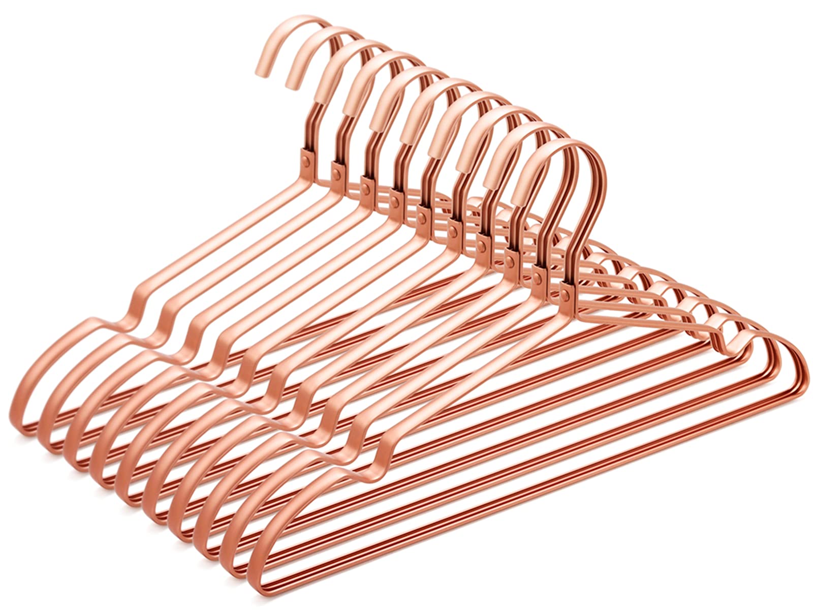 【送料無料】Amber Home 超軽いアルミハンガー アルミニウム製 ゴールドハンガー クローゼット 収納 衣類 洋服 スーツ Tシャツ ジャケット コート ...