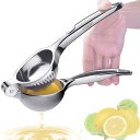 レモン絞り器 果汁絞り器 YANHAO ステンレス鋼製 壊れない レモン オレンジ グレープフルーツジュースに適しています 食器洗い機使用可能