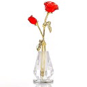 Kertari 母の日のプレゼント 花 誕生日プレゼント女性 人気 k9 クリスタル バラ花 造花 インテリア 枯れない花 薔薇 フラワーギフト 結婚祝い 送別...