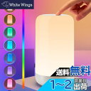 ONEFIRE 間接照明 寝室 間接照明 おしゃれ 【暖白光+16種類のRGB光色変換】 テーブルランプ ベッドサイドランプ 【無段階調光】 授乳ライト ナイトライト 【最新タッチセンサー式】 テーブルライト ルームライト 【USB充電式ライト】 常夜灯 寝室 ライト ベッドランプ ベ