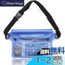 DanYee 防水ポーチ 完全防水 防水ケース 【1個】 IPX8取得済み 3重チャック PVC素材 海水浴 プール 釣り バイク ウエストバッグ 防水パック 携帯 (ブルー)