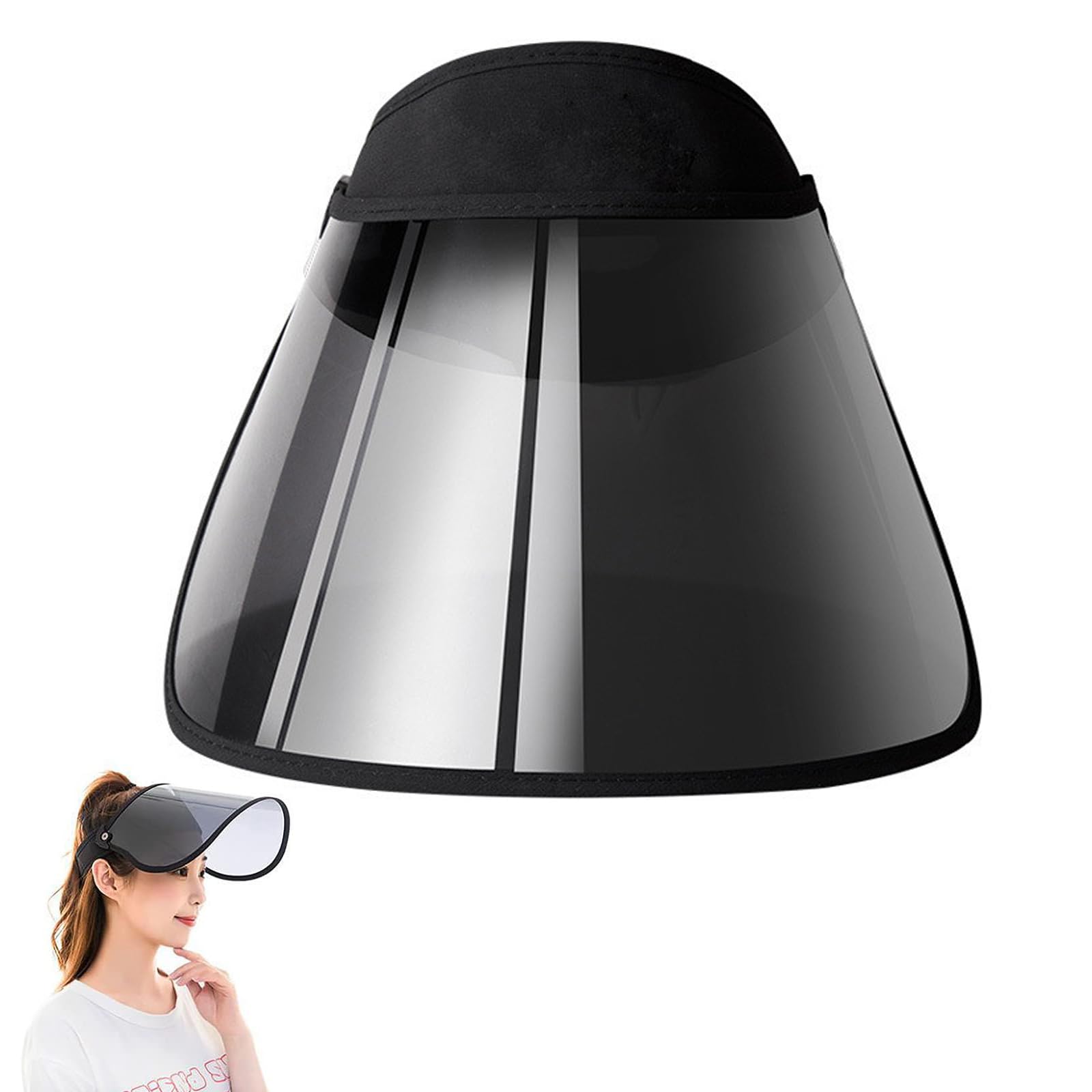 【送料無料】[Phyxiul] ンバイザー レインバイザー 自転車ひよけ帽子 紫外線対策 晴雨兼用 日焼け対策 ..