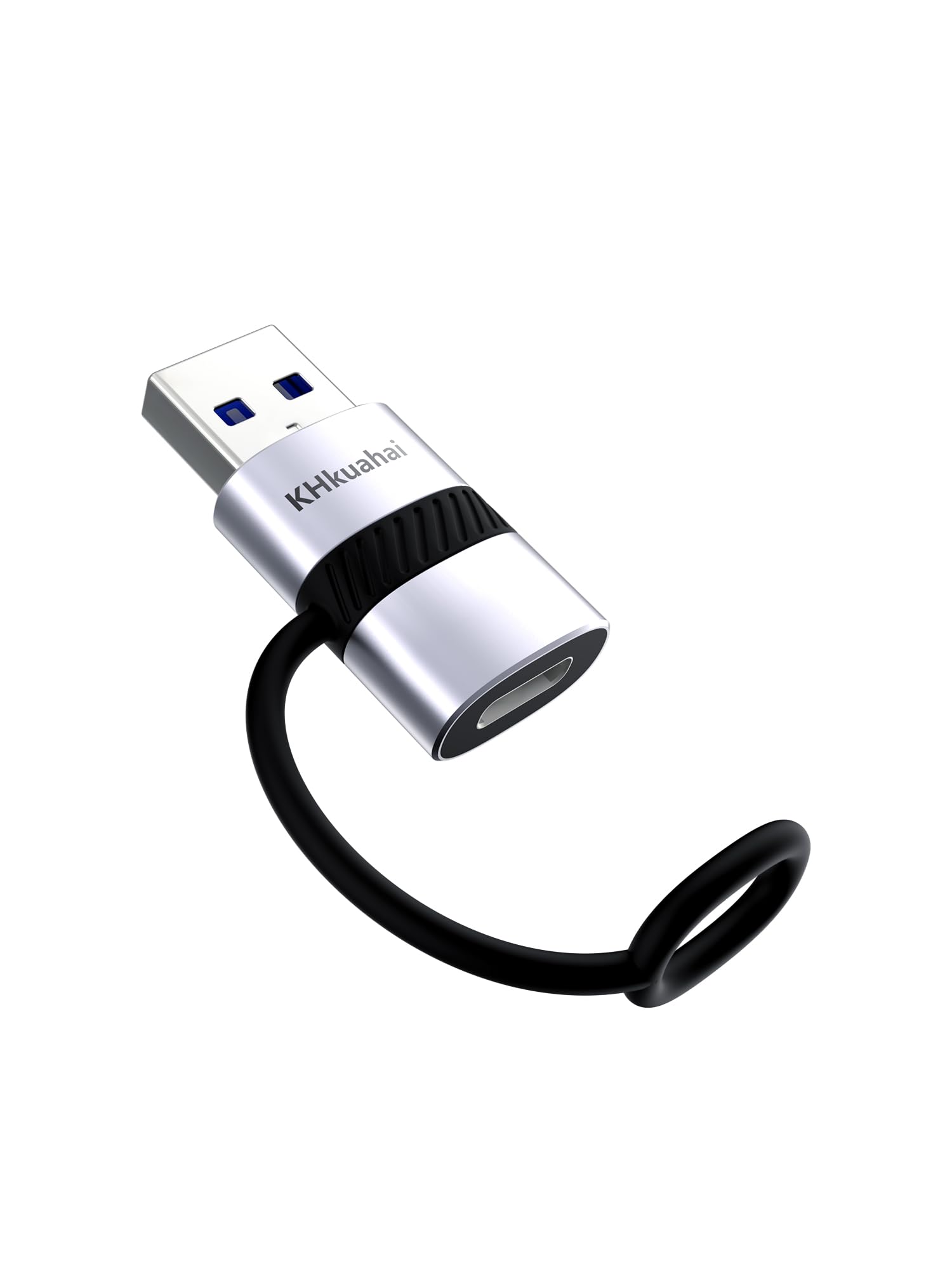 USB 3.0 Type-C 変換アダプタ【2024新登場】QC 3.0 3A 急速充電 - 5Gbps高速データ転送 - 紛失防止シリコンバンド設計 - USB C 変換アダプタ CからA for PC, MacBook, iPad, iPhone 16 15 14 13 12 11, Galaxy S24 S23, Pixel 9/8 パワーバンク, イヤホン などに対応