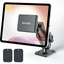 【2024年最新型】OHLPRO タブレットホルダー 車 マグネット タブレットスタンド 穴あけ ipadスタンド ビズ止め タブレット&スマホに対応 幅広い互換性 卓上/壁/トラック用 タブレット車載ホルダー