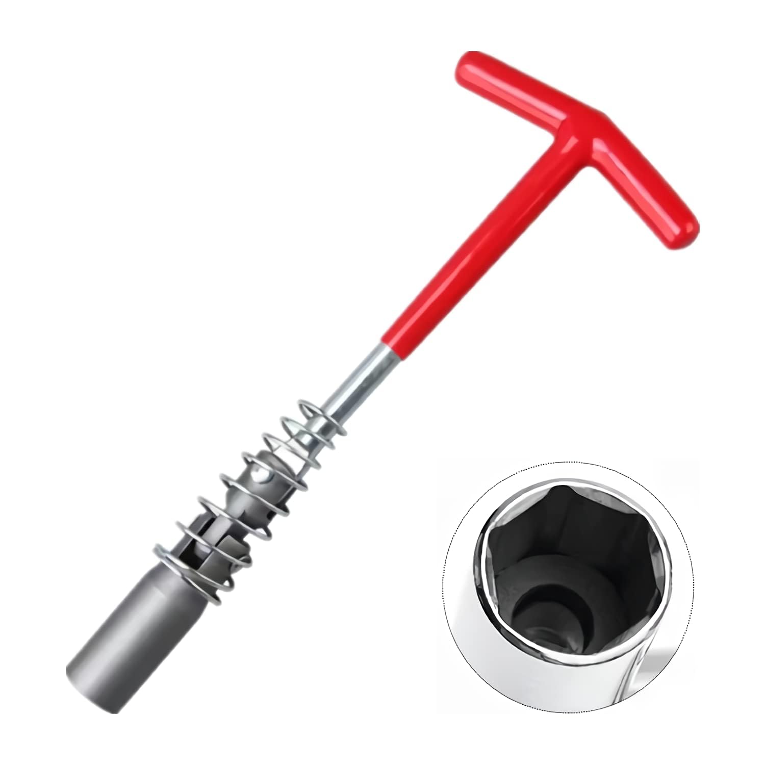 【送料無料】ZKTOOL 21mm T型ハンドル スパークプラグレンチ スパークプラグソケット 6コーナー