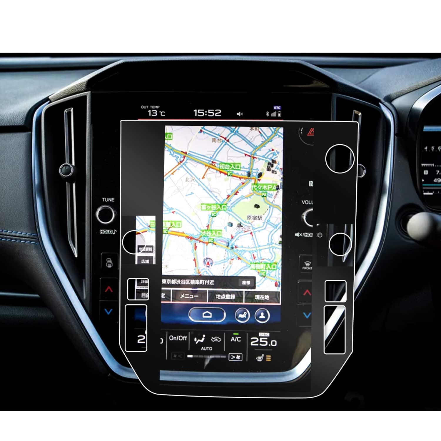 商品情報商品の説明主な仕様 「適用車種」?新型 スバルレヴォーグ VN5/VNH 2代目（2020.10〜現行）br「特徴」：HDクリア、キズ防止最適、自己吸着タイプ、気泡なし、9H硬度、貼り付けも簡単、ARコーティング、疎油性、撥水性、飛散防止、汚れ防止br「0.33mm極薄」：更に滑らかな手触りを提供して、スムーズな操作体験は本体の手触りをそのままに感じできますbr「同梱発送」：強化ガラス保護フィルムx1、固定用シールx2、ウェットティッシュx1、ホコリ取りシートx1、画面拭きクリーナーx1、取付説明書x1br「取付方法」：※カーナビ用ガラスフィルム貼付け操作注意事項※ 1.付属の吸盤を使ってフィルムの正面の一角に吸着します。2.フィルム裏面のシールを外しかけて、フィルムをナビに合わせって粘着を準備します。3.前に吸盤で吸着したフィルムの一角はナビの一角に合わせって、少しずつ力をいれて、フィルムをパッチリ貼り付けてください。4.もし気泡が入った場合には、指か吸盤か気泡を外に押し出してください。貼り直す場合はありますが、強く?がさないでくださいね。?詳しい取付方法はビデオをご覧ください！br「安心な3年メーカーサービス＆無償返品・返金保証」：弊社の保護フィルムは3年間の安心保証が付き、3年間以内に何にか不具合・不良があれば無償交換または全額返金などの保証サービスを提供致しますので、ご安心してお買い求めください。製品に何か不明点がありましたら、ご連絡頂ければ迅速に対応させて頂きますので、いつでもお気軽にメールでご連絡ください。