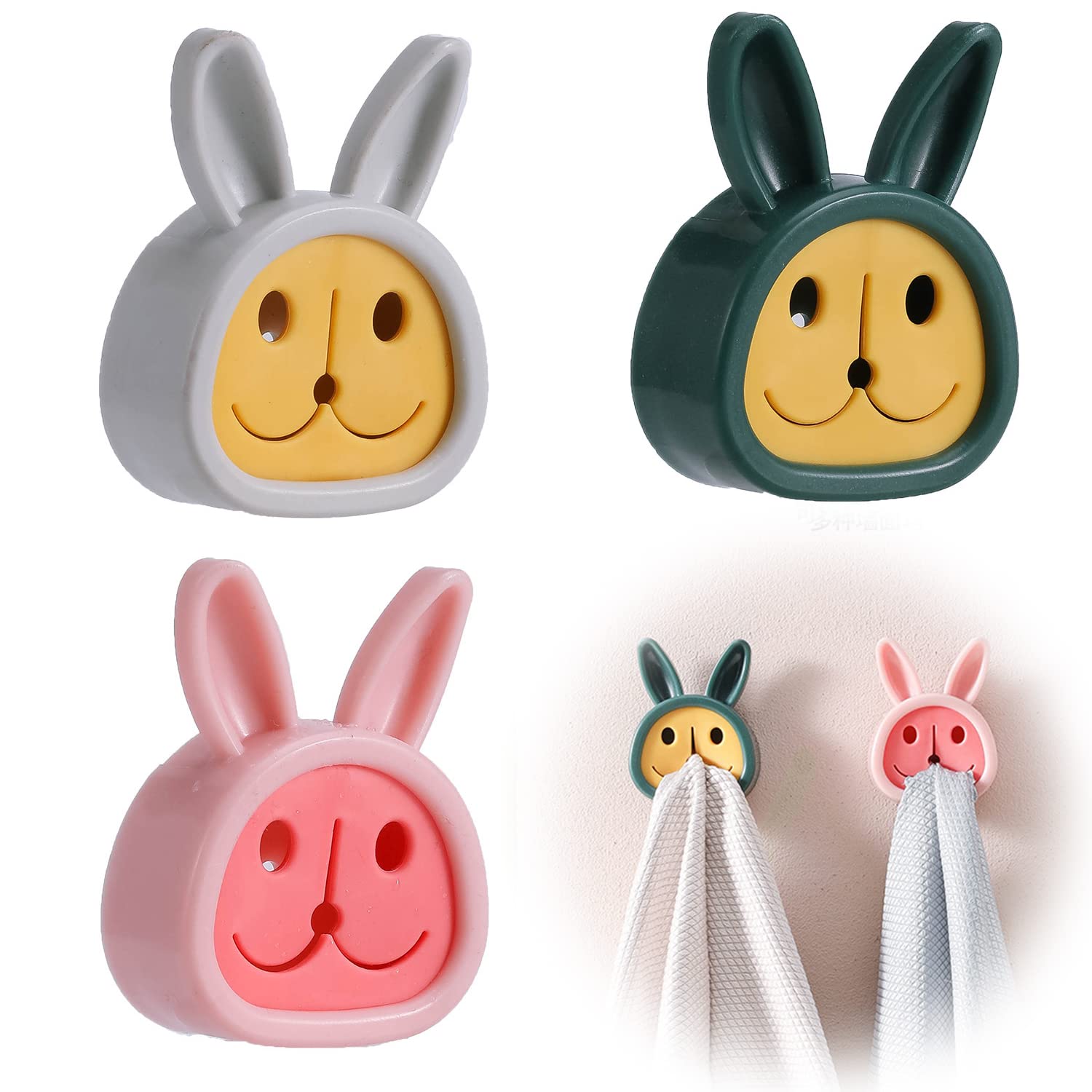 【送料無料】nalaina タオルホルダー タオル掛け (3個セット) タオルフック タオルクリップ 強力吸盤 ..