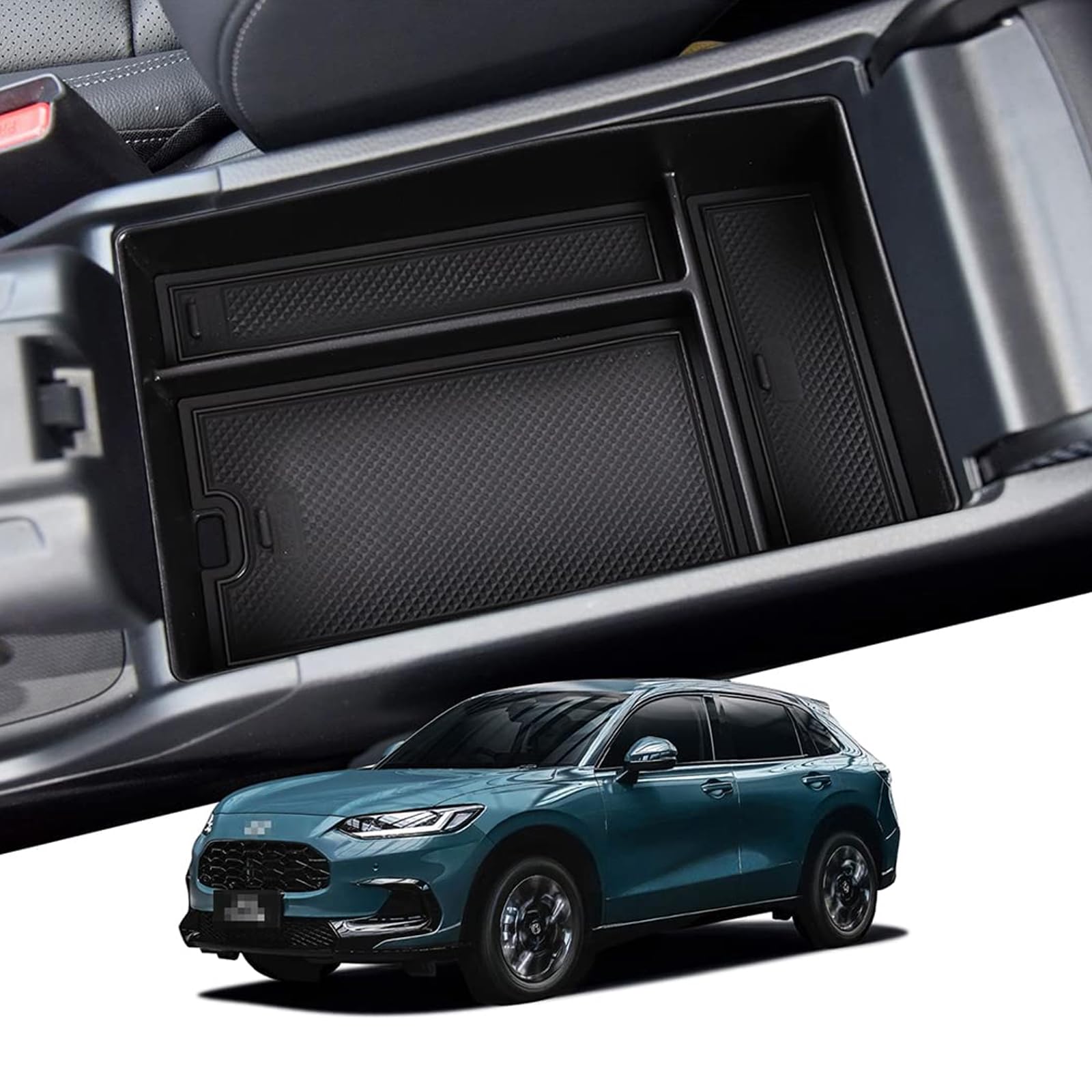 【送料無料】smabee ホンダ 新型 ZR-V HR-V 専用 2023年 コンソールボックス 収納ボックス センターコンソール トレイ 中央アームレスト 内装パーツ インテリア アクセサリー 小物入れ