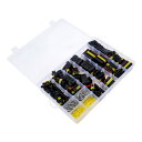 【送料無料】Bowarepro 配線カプラー 防水カプラー 防水コネクターセット 配線用防水カプラー オス&メス 1ピン 2ピン 3ピン 4ピン 5ピン 6ピンカプラー 1/2/3/4/5/6極 車の電気接続端子 708個入り 車 バイク修理用