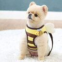 犬 ハーネス 羽付き ミツバチ お出かけ 散歩 胴輪 ペット用品 かわいい 人気 小型犬 春夏 秋冬 オシャレ デザイン ItsDog イツドッグ 正規品 WSISTERS ダブルシスターズ 犬のハーネス 【パタパタミツバチハーネス】【ハーネスのみ?リードなし】(ミツバチ、Sサイズ)