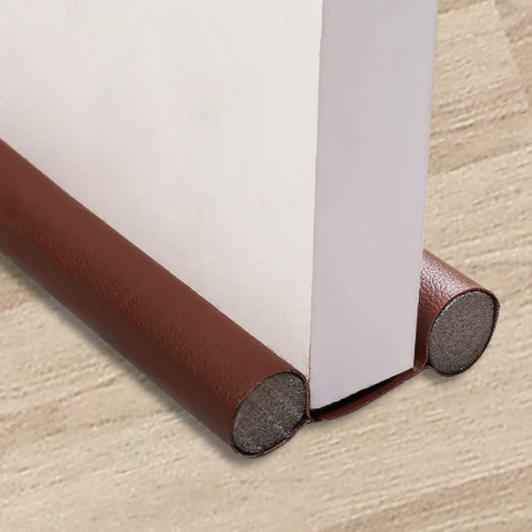 AmzBarley ドアドラフトストッパー 隙間風ストッパー ドア 『長さ約96cm』 隙間風防止 ドア 隙間ガード ドアスイープ ドア下部シールストリップ すきま風防止 ドア下 隙間 ふさぎ 隙間テープ ドア クッション 冷暖房効率アップ 省エネ 騒音軽減 ホコリ侵入防止 夏涼しく