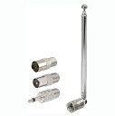 【送料無料】BINGFU FM 伸縮式アンテナキット 75 Unbal F-connector ラジオ交換用アンテナ テレビ AM FM ラジオ ステレオ レシーバー Bose Wave Radio などに