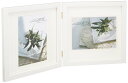 【送料無料】ハクバ HAKUBA フォトフレーム スクウェア 木製 額 カレ 2L サイズ 2面 ホワイト 2L 木製 FSQCR-WT2L2 軽くて割れないPET板を採用