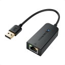 【送料無料】Cable Matters USB LAN変換アダプター 有線LANアダプター USB イーサネットアダプタ USB2.0 to RJ45 100Mbps MacbookとWindowsとChromeに最適 スイッチ非対応 ブラック