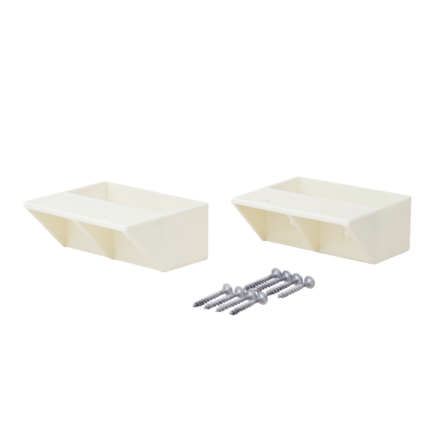 【送料無料】平安伸銅工業 LABRICO DIY収納パーツ 2×4棚受シングル オフホワイト 2個入 DXO-2