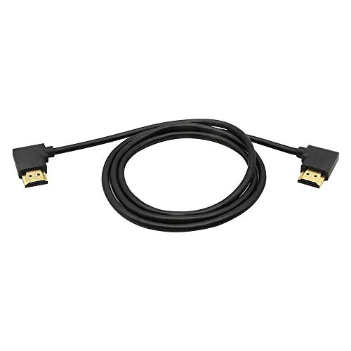 【送料無料】SinLoon 金メッキ 高速 90度 右 HDMI オス - 左 HDMI オスアダプタケーブル イーサネット 3D オーディオリターン対応 (1m R-L)