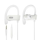 Avantree E171 - AUX 3.5mm有線イヤホン(マイク&インライン音量調整付き)、従来の3.5mm AUX端子対応スマホ用、有線スポーツイヤホン(耳掛け式・ランニング・スポーツ向け)