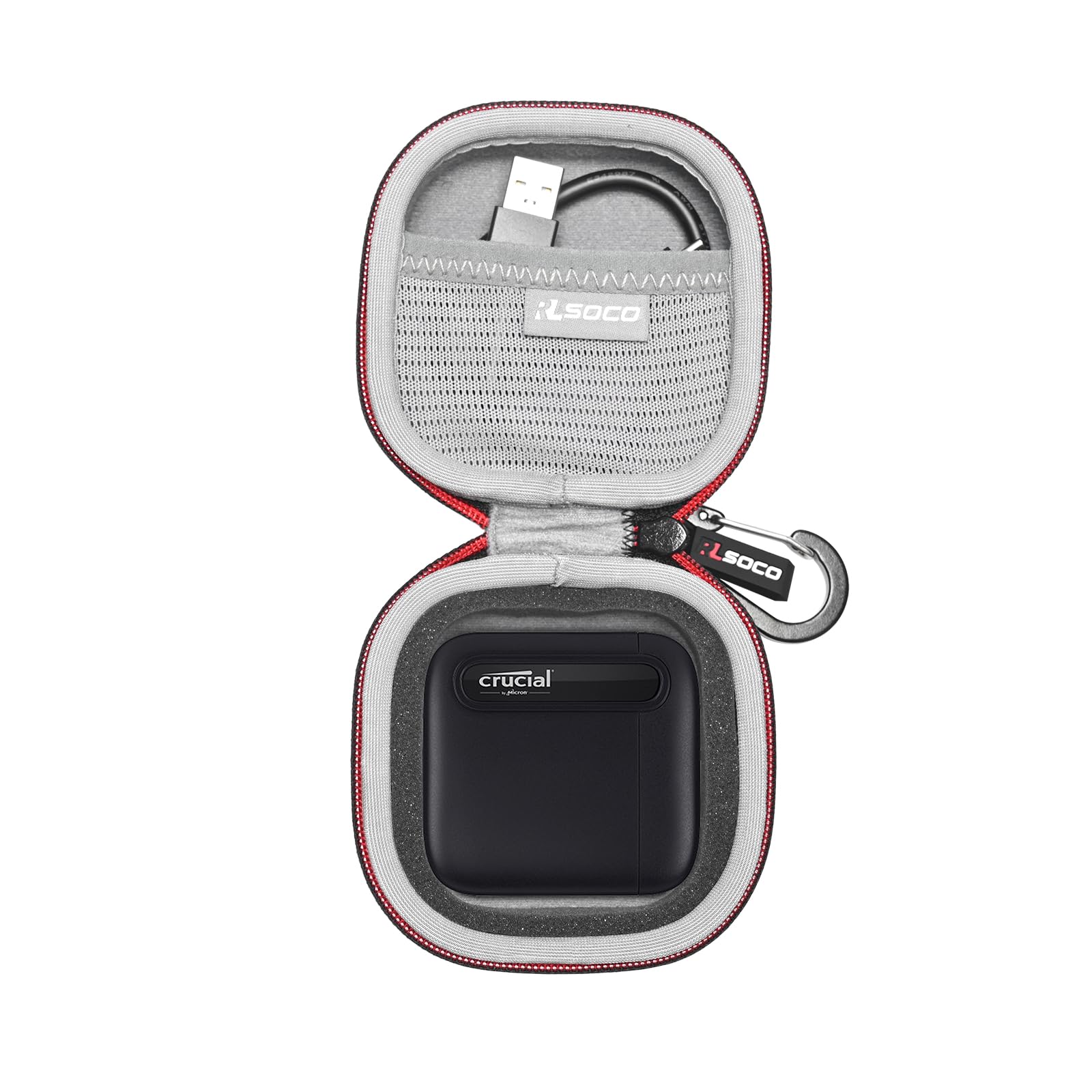 【送料無料】Crucial X6/X9/X10 ケース RLSOCO 収納ケース Crucial(クルーシャル) X6 / X9 / X9 Pro/ X10 / X10 Pro 外付け SSD 1TB 2TB 4TB 500GBポータブル対応 保護カバー 落下防止 軽量 耐衝撃