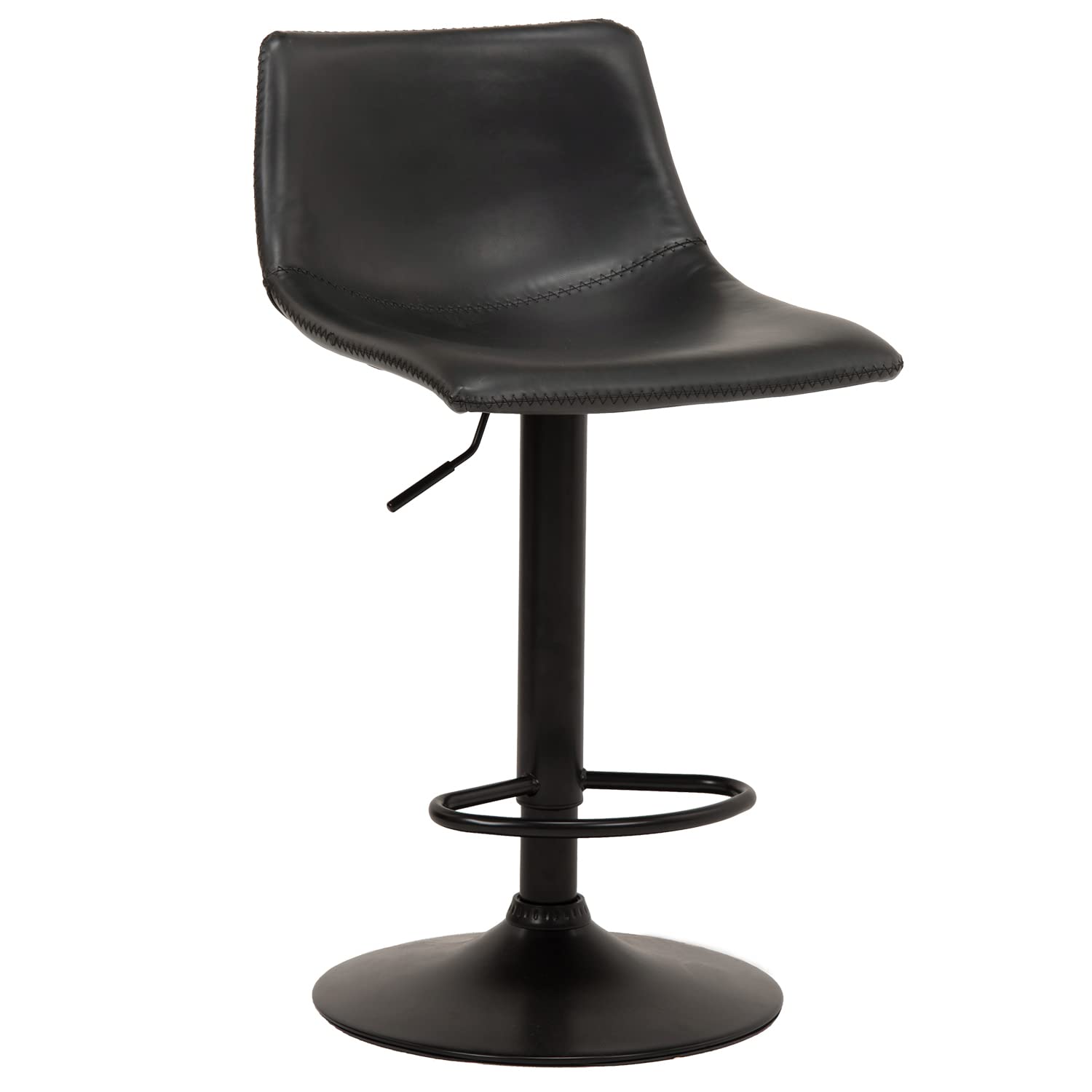 【送料無料】萩原(Hagihara) カウンターチェア バーチェア 椅子 レザー調 360度回転 無段階昇降式 モダ..