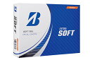 【送料無料】BRIDGESTONE(ブリヂストン)ゴルフボール EXTRA SOFT 2023年モデル 12球入 オレンジ