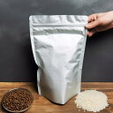 お米保存袋 米袋 2kg お米 保存容器 アルミ袋 ジッパー付き 袋 (冷蔵庫保存) チャック付き 遮光袋 (M:米袋 2kg用10枚)