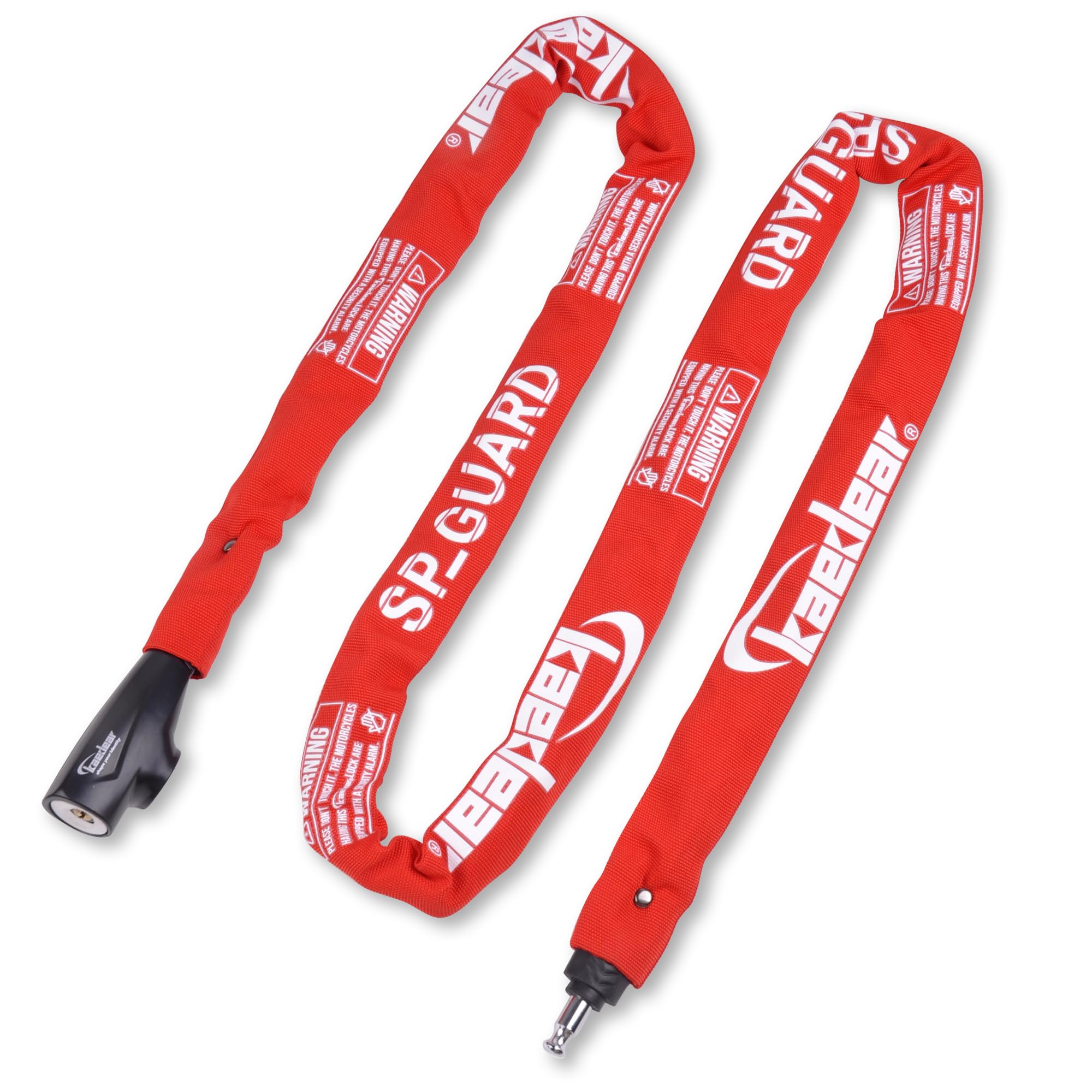 【送料無料】Kaedear(カエディア) バイク ロック チェーンロック 鍵 チェーン 長さ2000mm ナンバー ス..