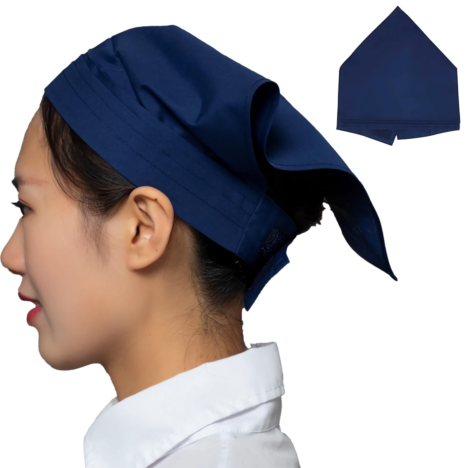 【送料無料】[BaraRose] 三角巾 三角巾 大人 おしゃれ 三角巾 大人 ゴム付き 男女兼用 マジックテープ..