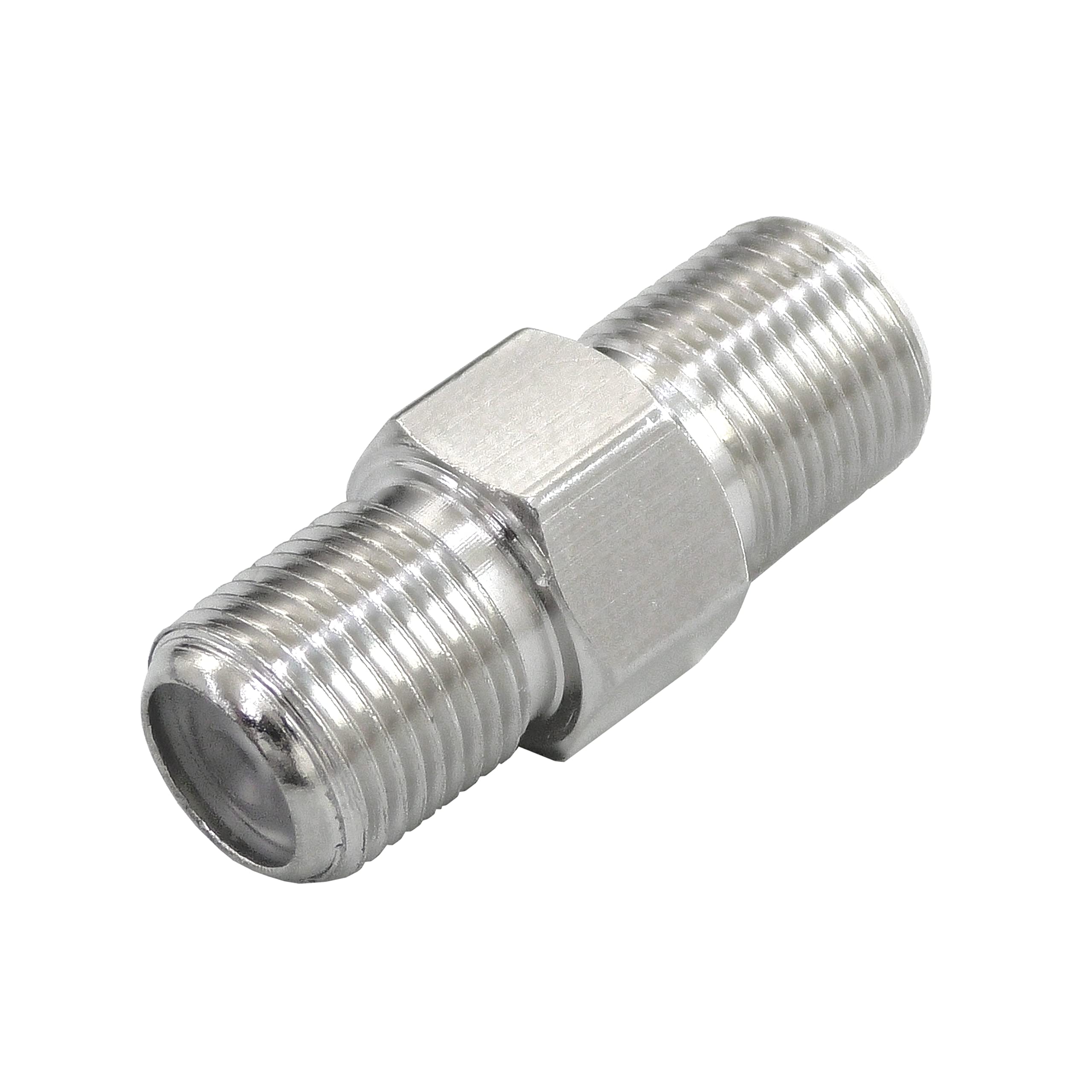 【送料無料】フジパーツ アンテナ中継プラグ F型中継接栓 アンテナケーブル 延長コネクタ F型中継アダ..