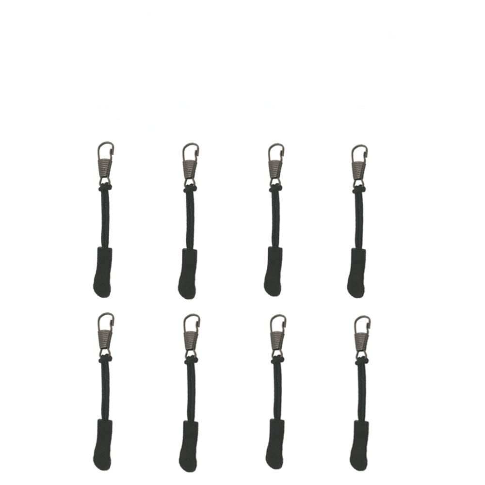 【送料無料】ファスナー 引き手 修理 交換用 OKTOKYU ジャンパー ファスナー 修理キット 財布裁縫 手作り 手芸 DIY ブラック 金属製 (75x8.5mm)