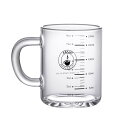 ミルクカップ 計量カップ 耐熱ガラス コーヒー ジュース お茶 ミルクグラス ガラスカップ ハンドル付き 2目盛り付き ML OZ メジャーカップ 電子レンジ/...