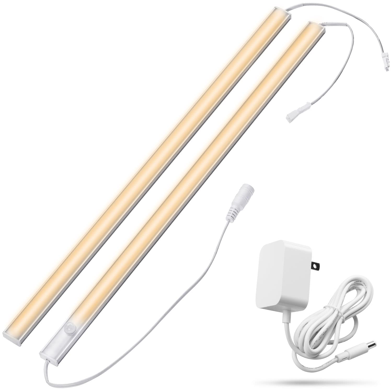 【送料無料】LED 人感センサーライト 40cm 連結可能 コンセントに接続 バーライト 明るい スリム 薄型 ..