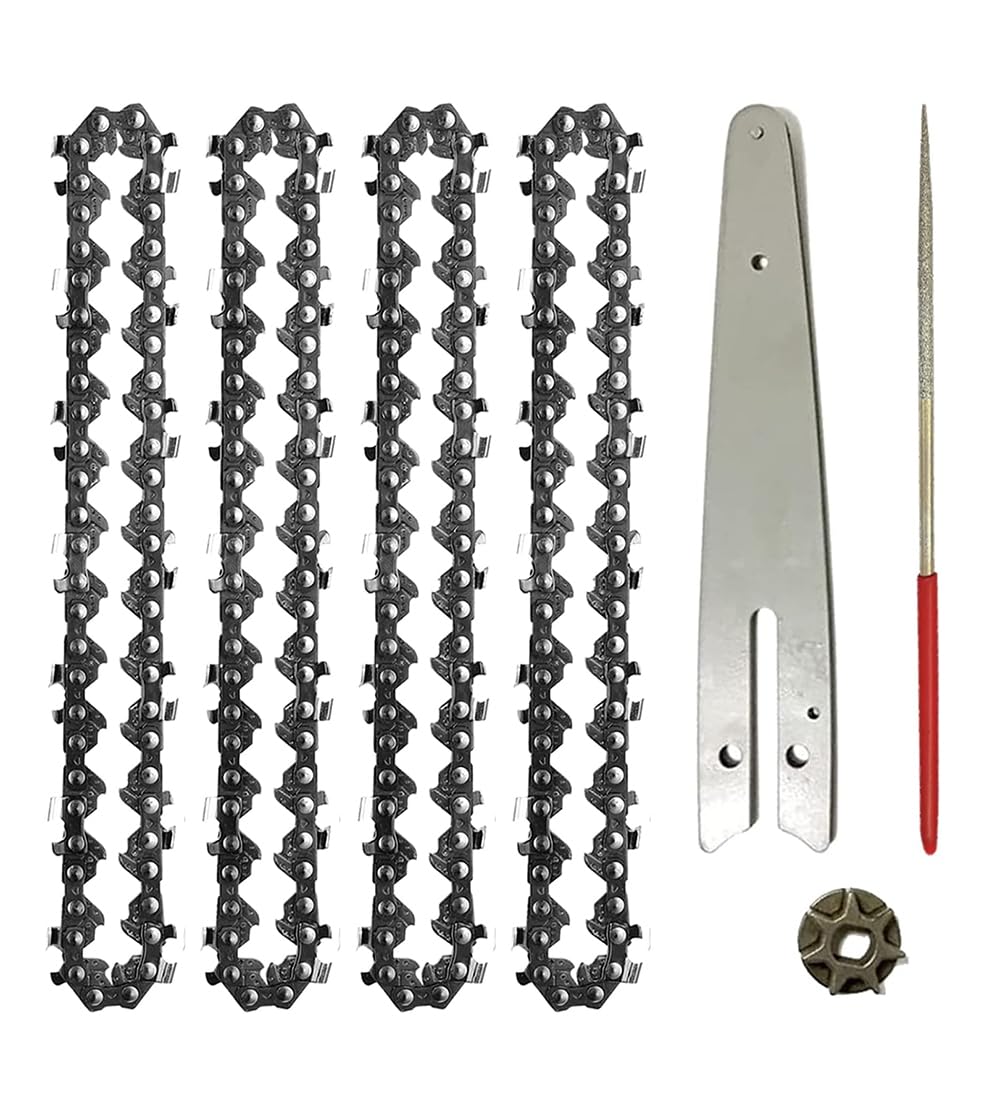 【送料無料】4本入り 6インチチェーンソー替刃 37コマ チェーンソー 替刃 6インチ ソーチェーン 木工切..