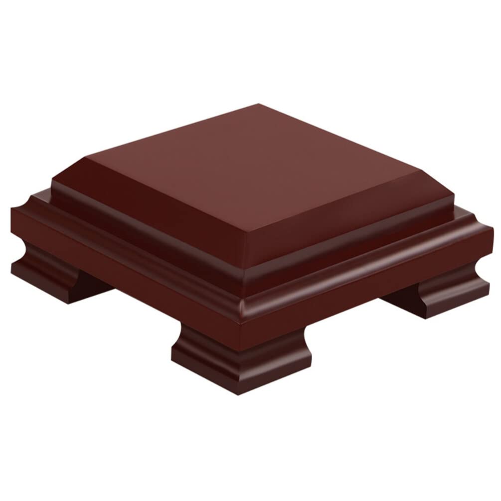 【送料無料】NUOLUX 花台 フラワースタンド 木製 木製花台 盆栽置き 四角形 15X15X5.5CM 飾台 香炉台 ..