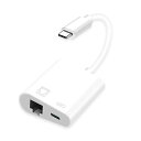 【送料無料】USB-C LAN USB Type C 有線LANアダプター 充電同時 タイプC イーサネット 100Mbps Type-C LAN変換アダプタ USB C TO RJ45 iPhone15/iPad Pro/MacBook Pro/MacBook Air/Samsung/等Type Cデバイスに対応