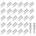 【送料無料】DELUXEFOX アンカー ねじ 石膏 ボード ネジ (30個セット) 中空壁アンカー 石膏ボード拡張ネジ 膨張チューブ 耐久性 良好な靭性 アン...