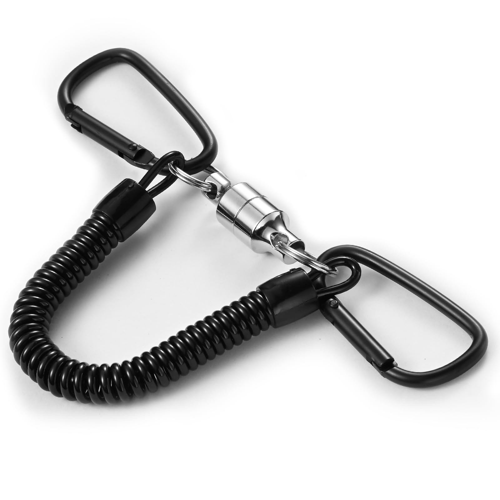 【送料無料】BEIHOO マグネットリリーサー 【耐荷重5kg】 磁石 強力 マグネットリリース カラビナx2 スプリングコード付 吊り下げ 落下防止 アウトドア キャンプ 登山 釣り 道具 コンパクト 軽量 携帯便利