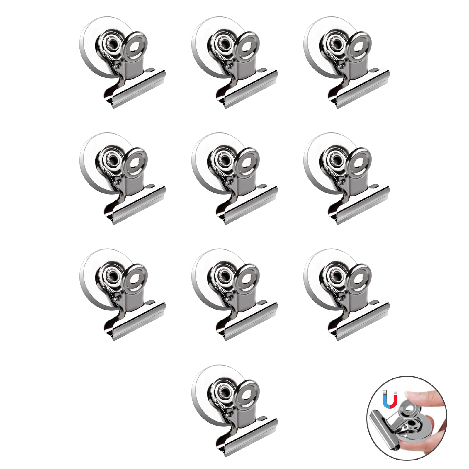 WXVOVXW マグネットクリップ クリップ 磁石 マグネット クリップ 強力 31mmの円形磁石クリップ、防錆加..