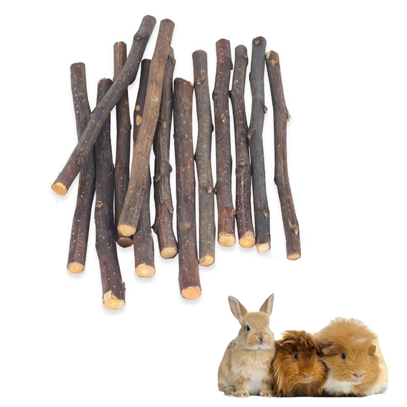 【送料無料】GOODCHI りんごの木 極細枝 天然 無添加 ストレス解消 噛むおもちゃ 小動物用 うさぎ ハム..
