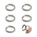 【送料無料】チタン合金 キーリング 二重リング キーホルダー リング 平キーリング 外径 10mm/12mm/14mm/18mm/25mm 二重リングキーホルダ...