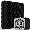 【送料無料】50cmゲルクッション 二重 クッション【特大サイズ 高級カバー2枚】 Yibaodan 腰楽クッション ゼロクッション 座布団 ビッグサイズ 低反発 体圧分散 蒸れない 座面クッション ハニカム 車 オフィス 在宅勤務 テレワーク 四季通用