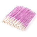 【送料無料】Annhua リップブラシ 使い捨て リップチップ 100本 携帯用 リップ アプリケーター プロ用 使い捨て 口紅ブラシ 化粧用 唇のブラシ 使いやい メイク道具 旅行用 リップブラシ 使い捨て 業務用 パープル