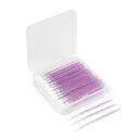 【送料無料】Annhua リップブラシ 使い捨て 100本セット リップチップ リップ アプリケーター 多機能 リップブラシ 携帯用 口紅 筆 使い捨て 美容サロン 化粧用 使い捨てリップブラシ 筆 大容量 持ち運び便利 パープル